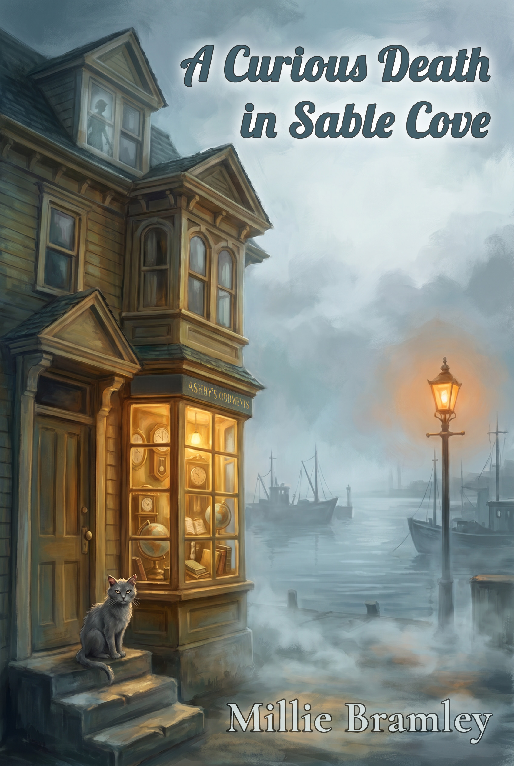 Cover of A Curious Death in Sable Cove by Millie Bramley